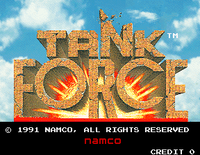 Tank Force (Japan) Title Screen